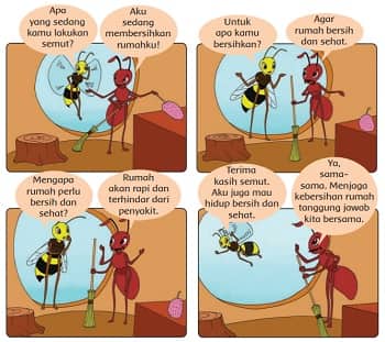 Apa yang Dapat Kamu Simpulkan Dari Percakapan Lebah dan Semut